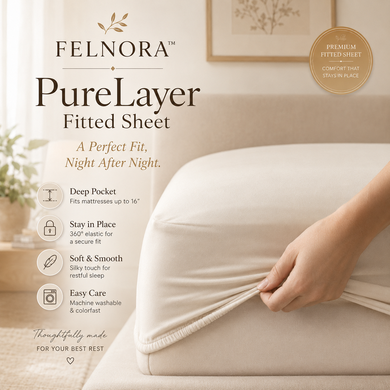 FELNORA™ PureLayer Fitted Sheet